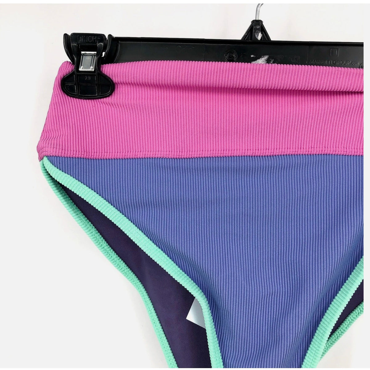 BEACH RIOT Women's Emmy High Waist Bikini Bottom XS Purple Pink High Tide NWT