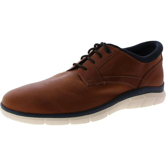 Johnston & Murphy Mens Parsons Plain Toe Shoes US 10.5 M EU 43.5 Tan Leather NIB