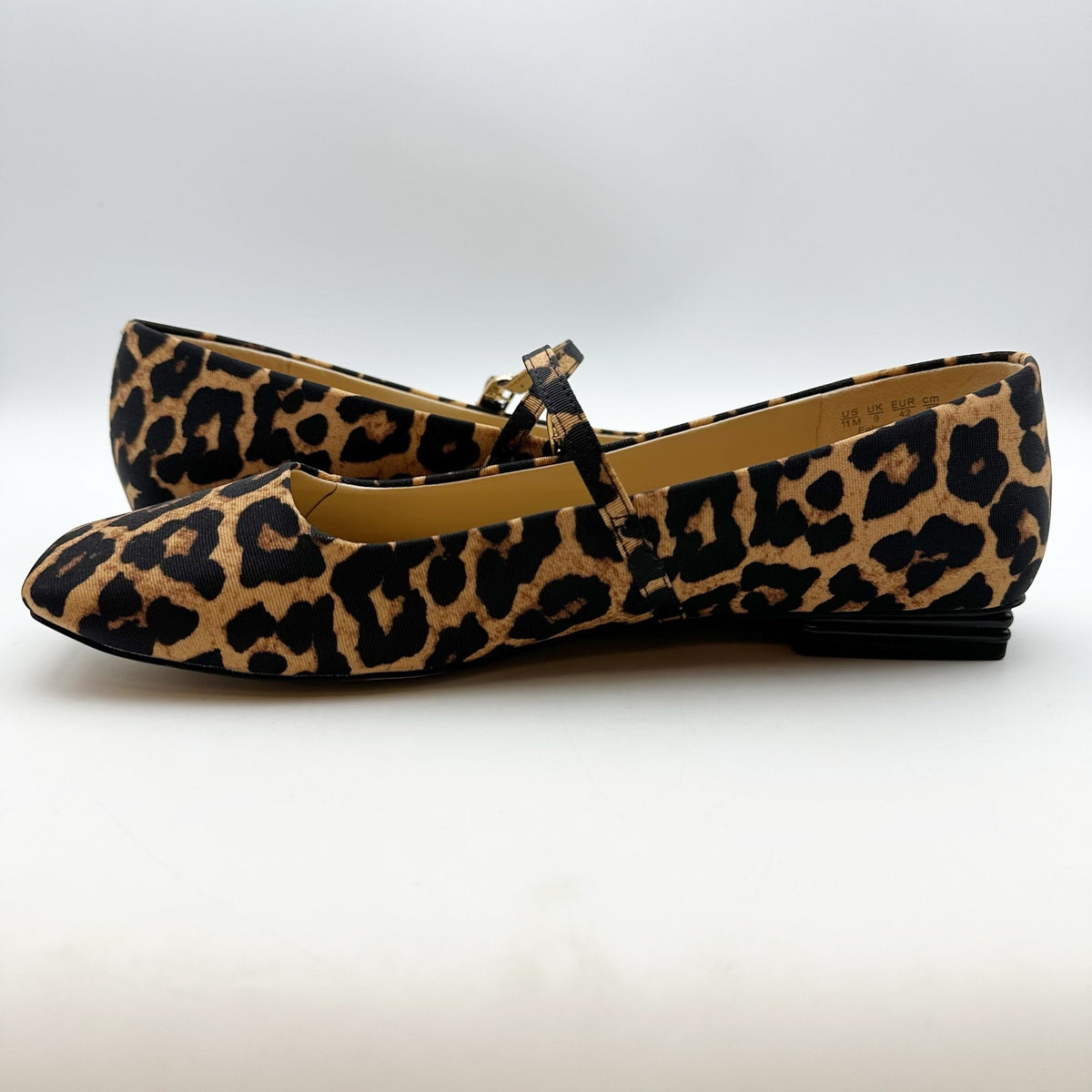Franco Sarto Womens Tinsley Mary Jane Flats Size 11 M Leopard NWOB