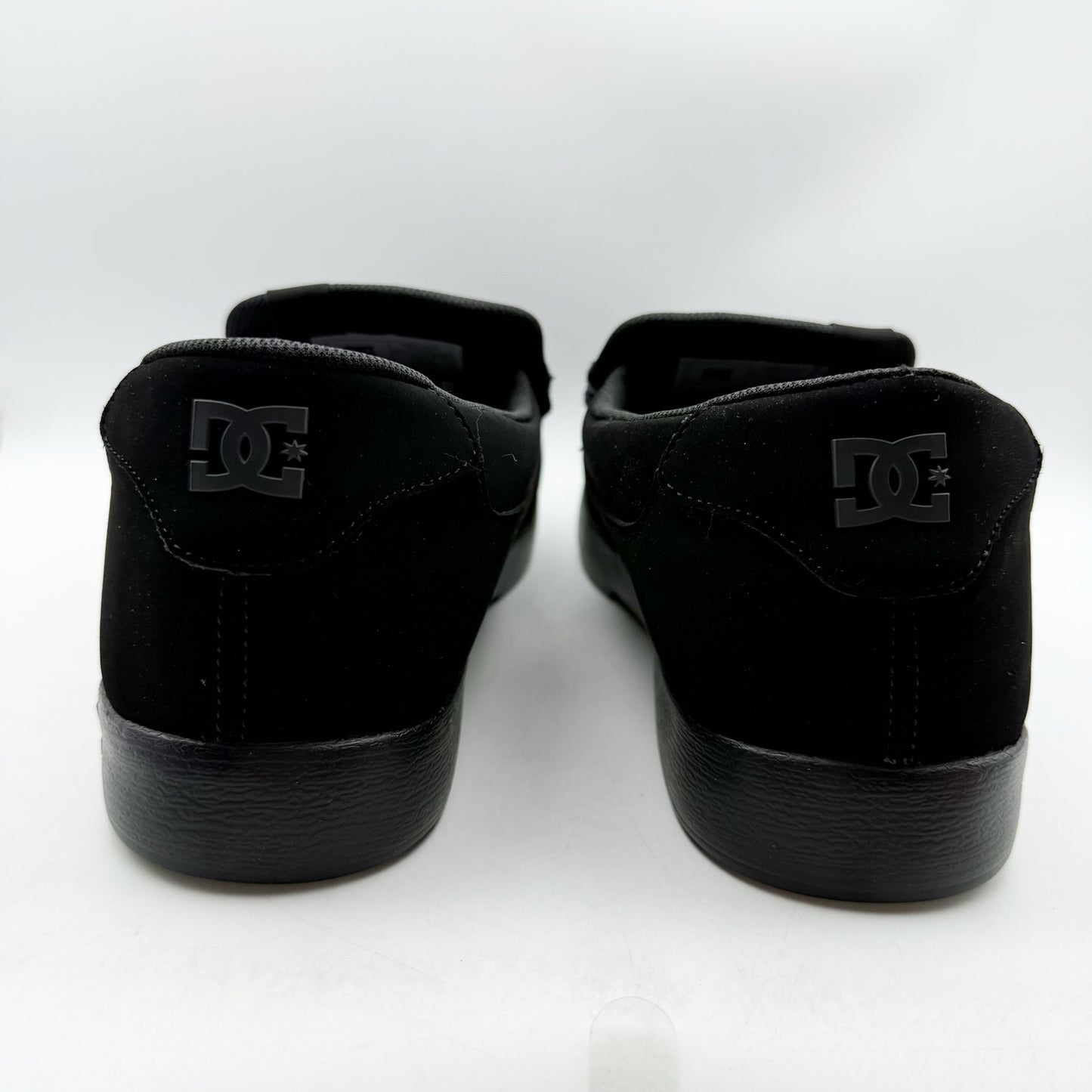 DC Mens Villain 2 Slip On Sneakers US 18 EU 55 Black Leather NIB