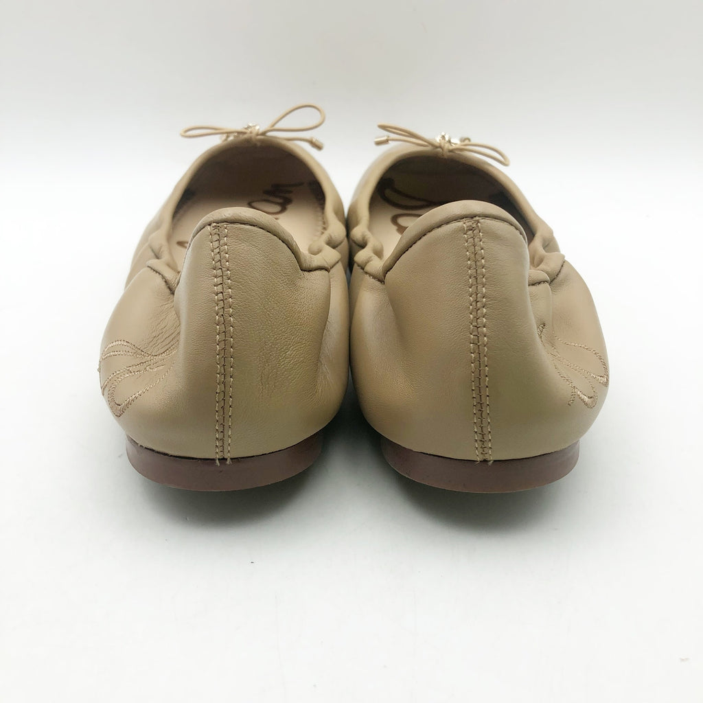 Sam Edelman Womens Felicia Cushioned Ballet Flats US 9 Beige Leather NIB