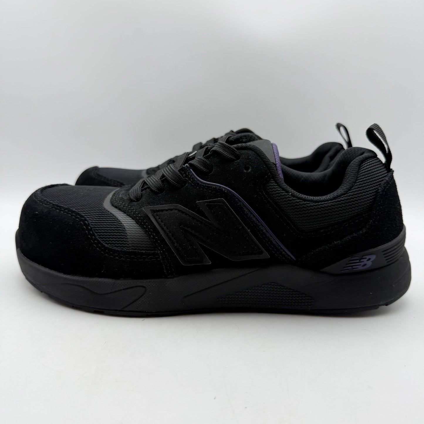 New Balance Womens Elite Lite Work Sneakers US 9.5 Wide Black Purple CT SR NIB