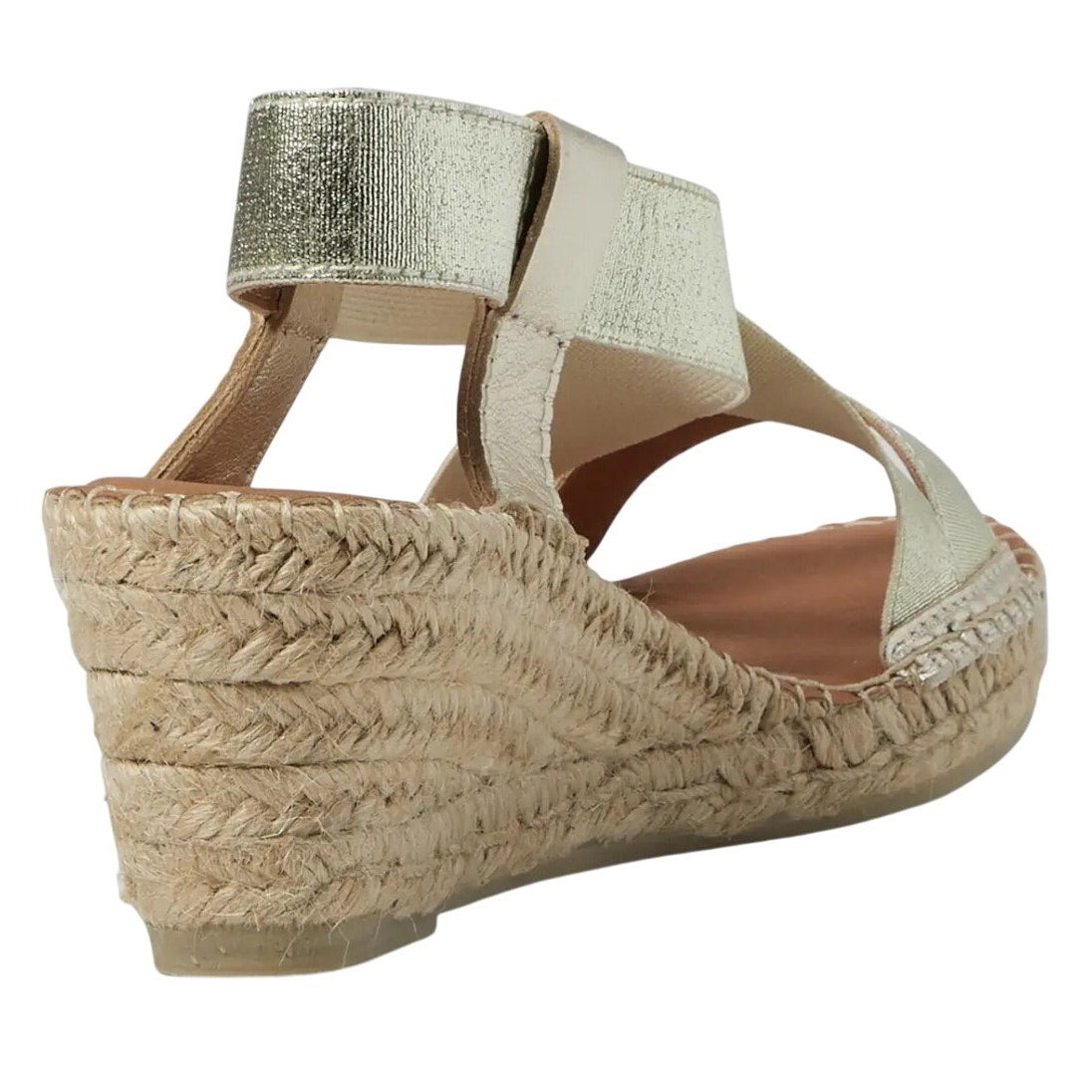 Toni Pons Womens Tura-RC Sandals EU 36 US 6 Gold Espadrille Wedge Heel NIB