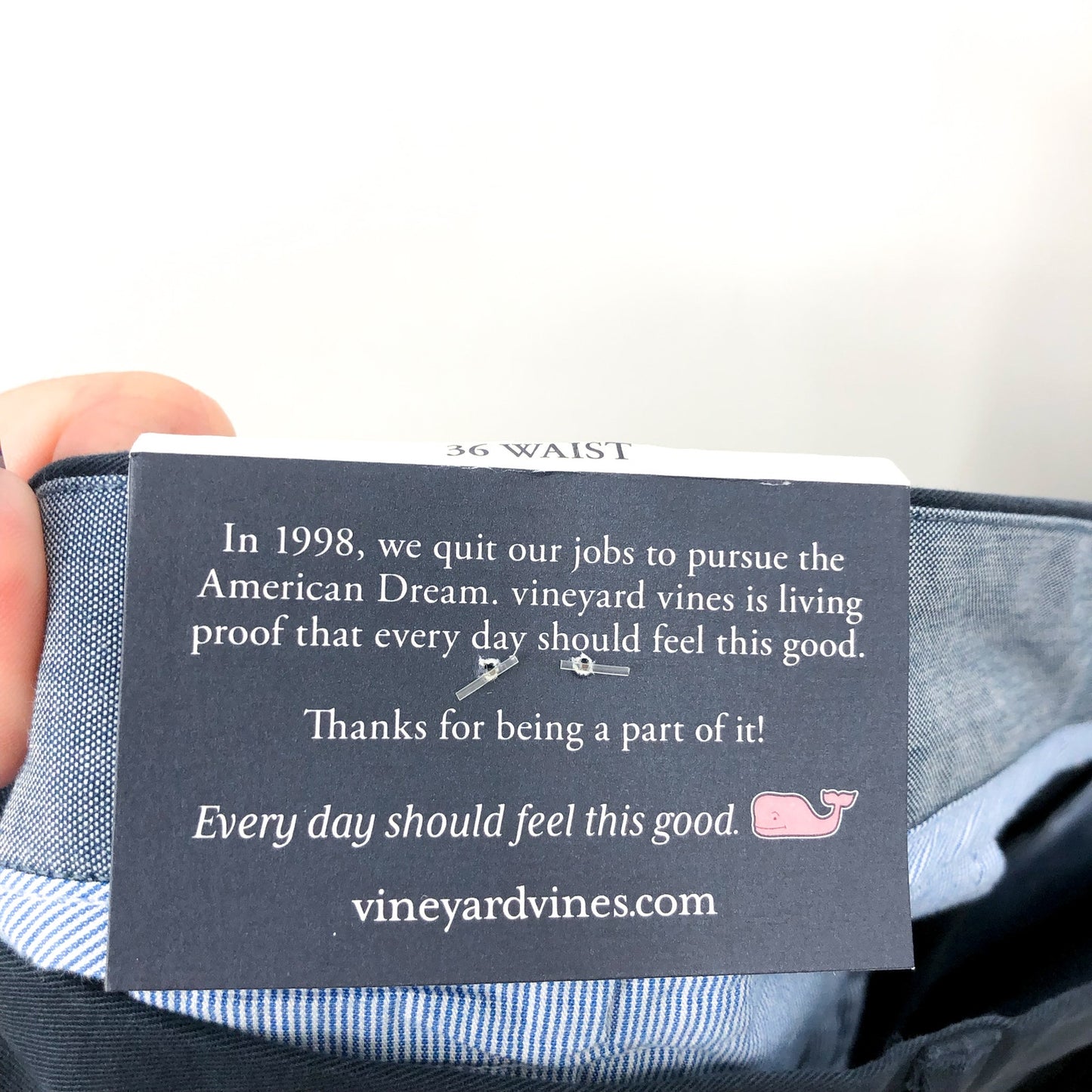 VINEYARD VINES Men's 9" Breaker Shorts Size 36 Navy Blue Chinos Flat Front NWT