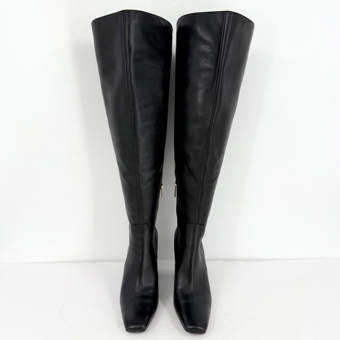 Naturalizer Womens Lyric Wide Calf Over the Knee Boots US 8 M Black Leather