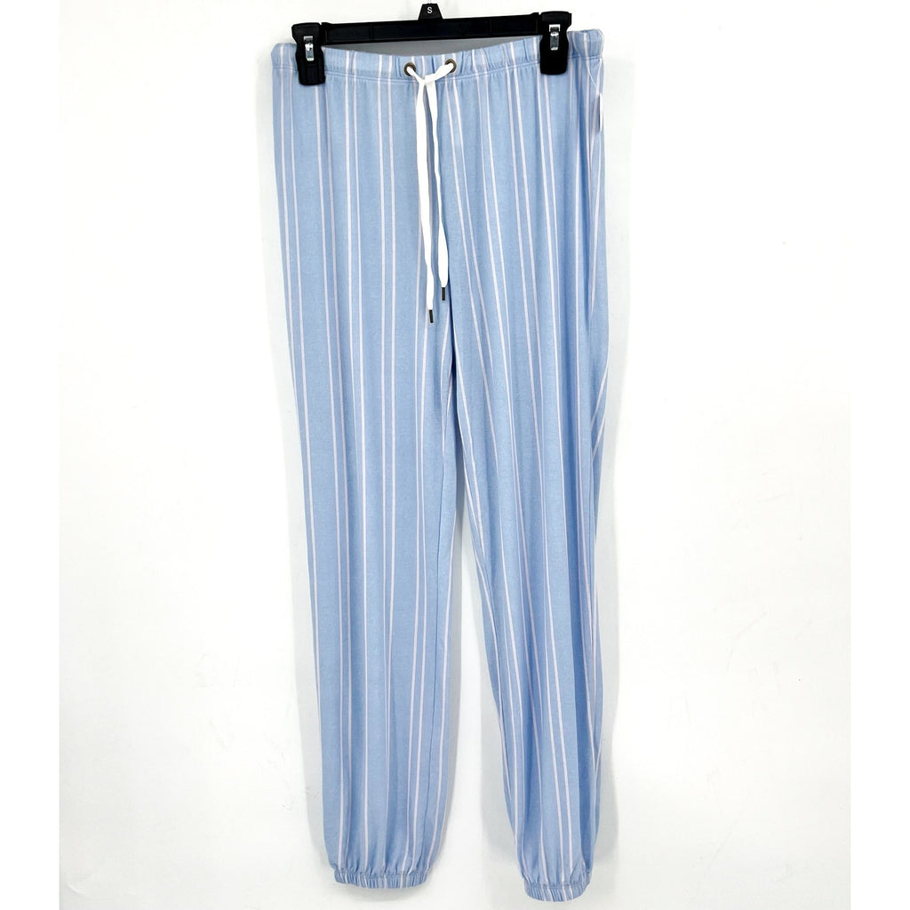 HONEYDEW Star Seeker Brushed Jersey Pajama Set Small Blue Moonstruck Stripe NWT