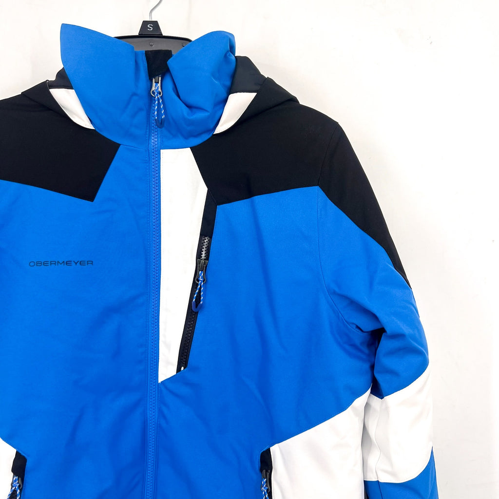OBERMEYER Youth Boys Fleet Winter Jacket Large (14-16) Blue/Black NWOT