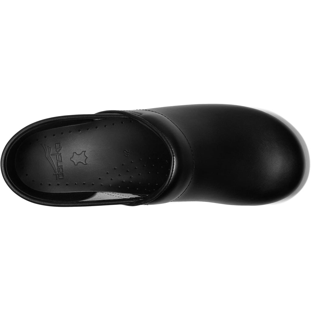 Dansko Womens Professional Clogs EU 41 US 11 Wide Black Box Leather Slip On NWOB