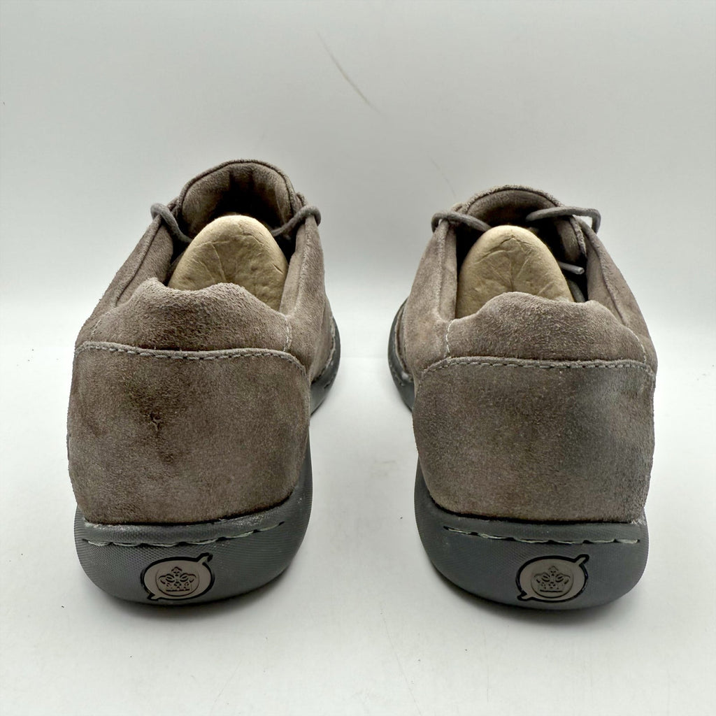 Born Mens Nigel 3-Eye Oxford Shoes Size 8 M EU 41 Grey Nubuck Leather NIB
