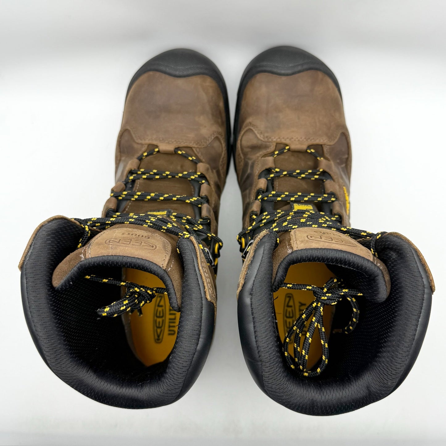 KEEN Mens Utility Dover 8" Work Boot US 14 D EU 47.5 Brown WP Carbon Toe NIB