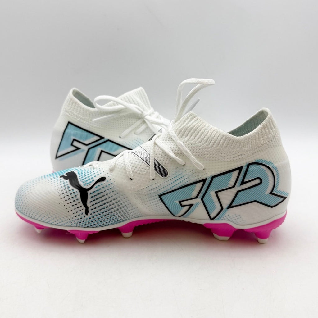 PUMA Kids Future7 Match FG/AG Soccer Cleats Size 3 White NWOB