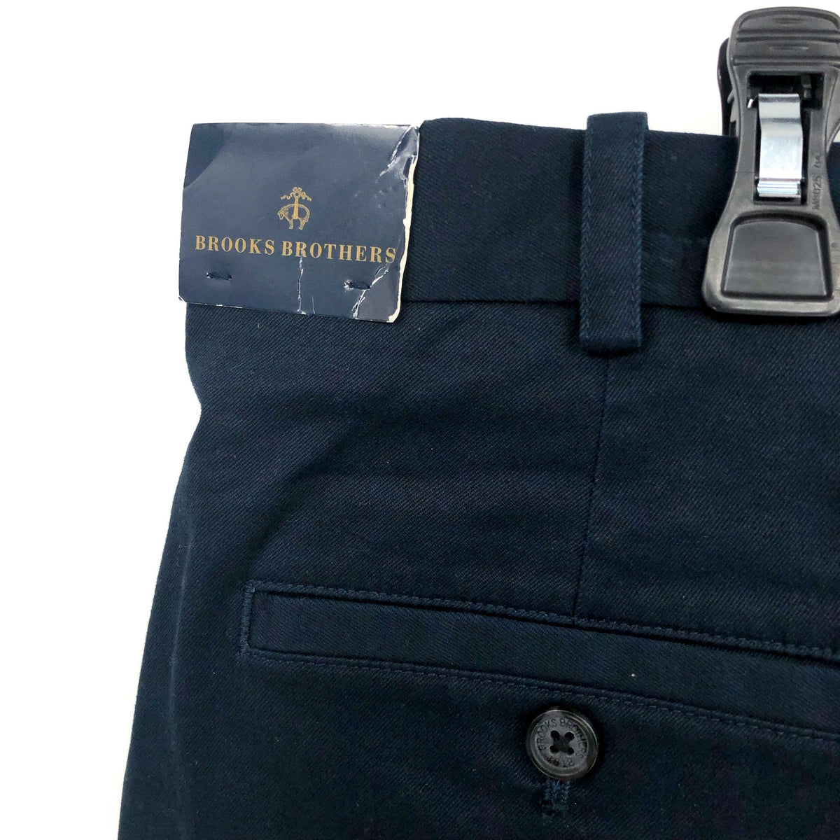 BROOKS BROTHERS Men's 7" Chino Shorts Size 40 Navy Blue Flat Front NWT
