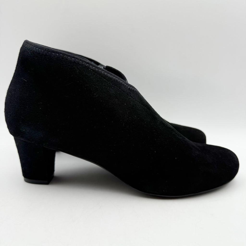 David Tate Womens Anna Bootie US 9.5 M Black Suede Ankle NIB