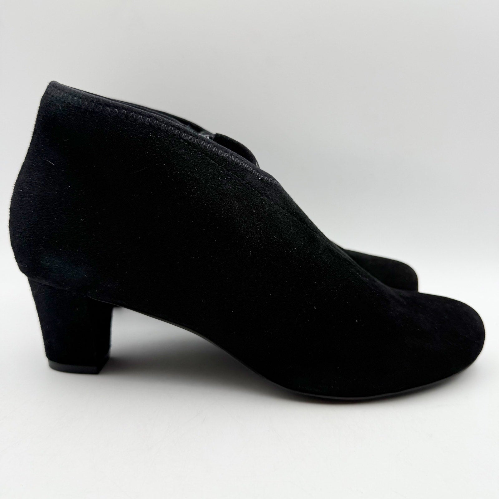 David Tate Womens Anna Bootie US 9.5 M Black Suede Ankle NIB
