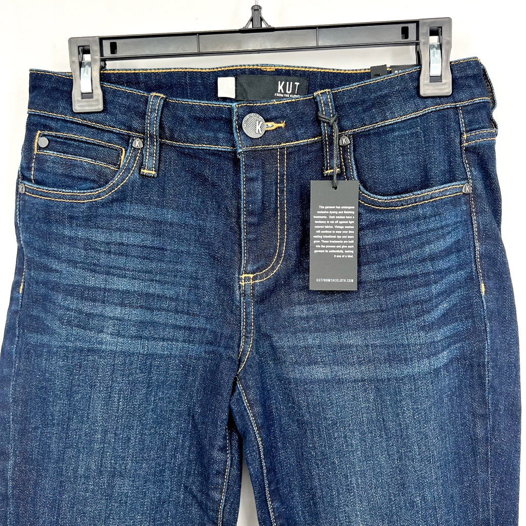 KUT FROM THE KLOTH Catherine Boyfriend Jeans Size 2 Dark Blue Wash NWT
