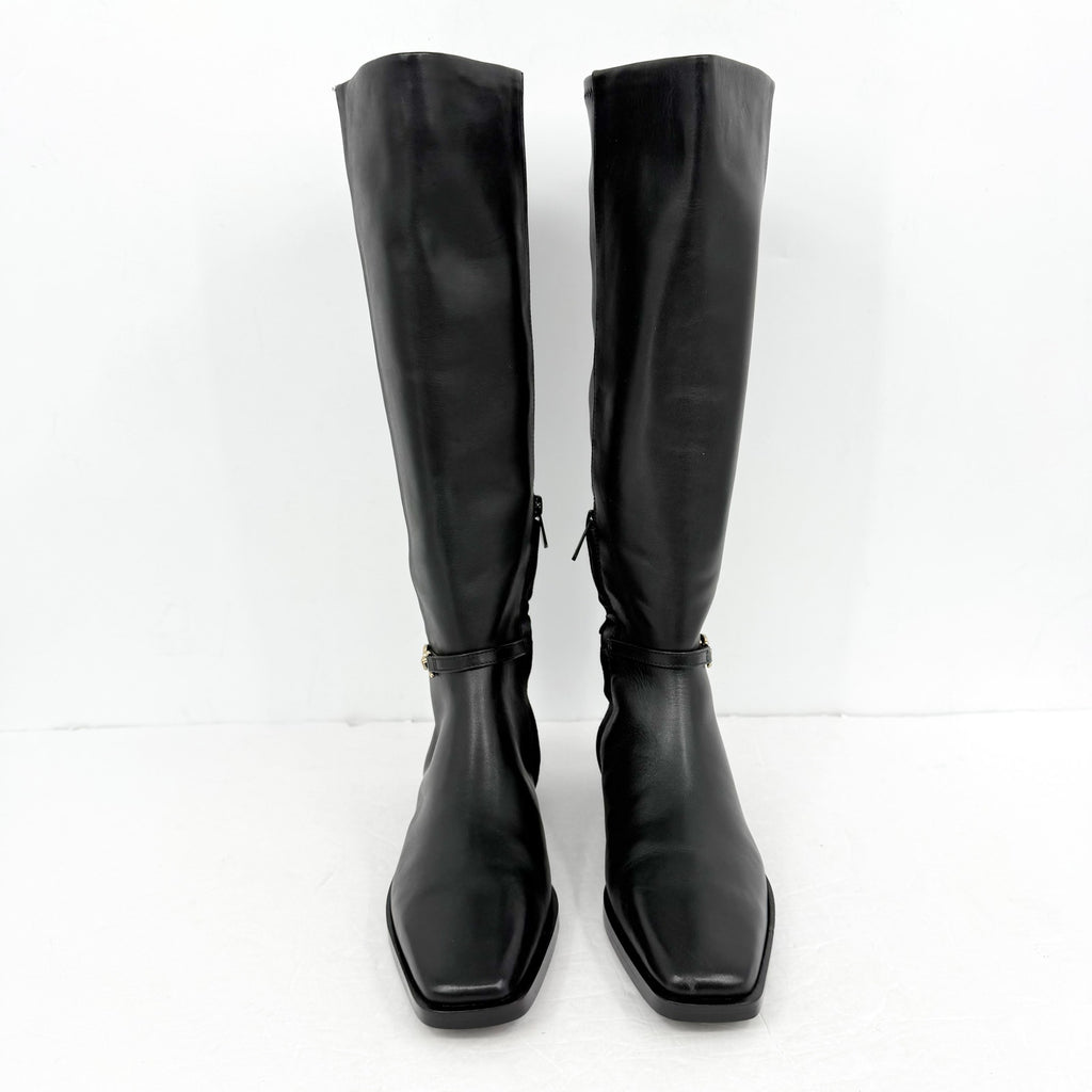 Sam Edelman Womens Clive Knee High Boots US 8 M EU 38.5 Black Leather NIB