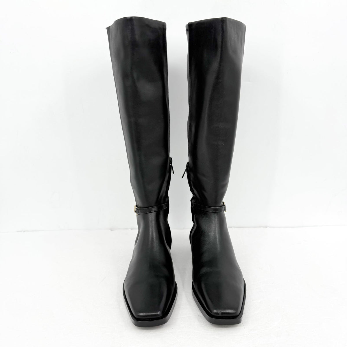 Sam Edelman Womens Clive Knee High Boots US 8 M EU 38.5 Black Leather NIB