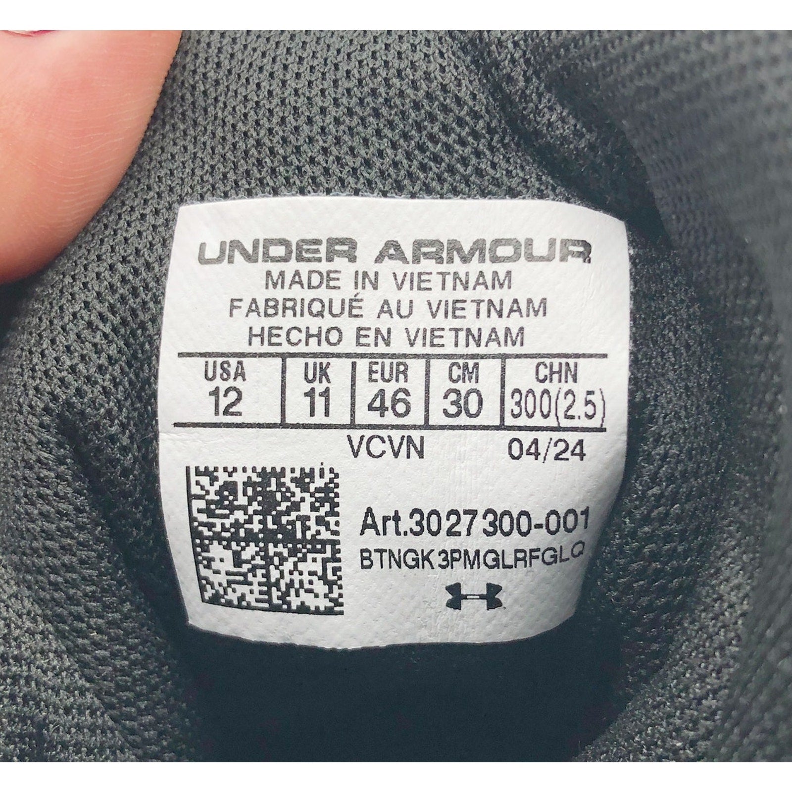 Under Armour Mens Highlight Fran RM 2.0 Football Cleats Size 12 Black White NWOB