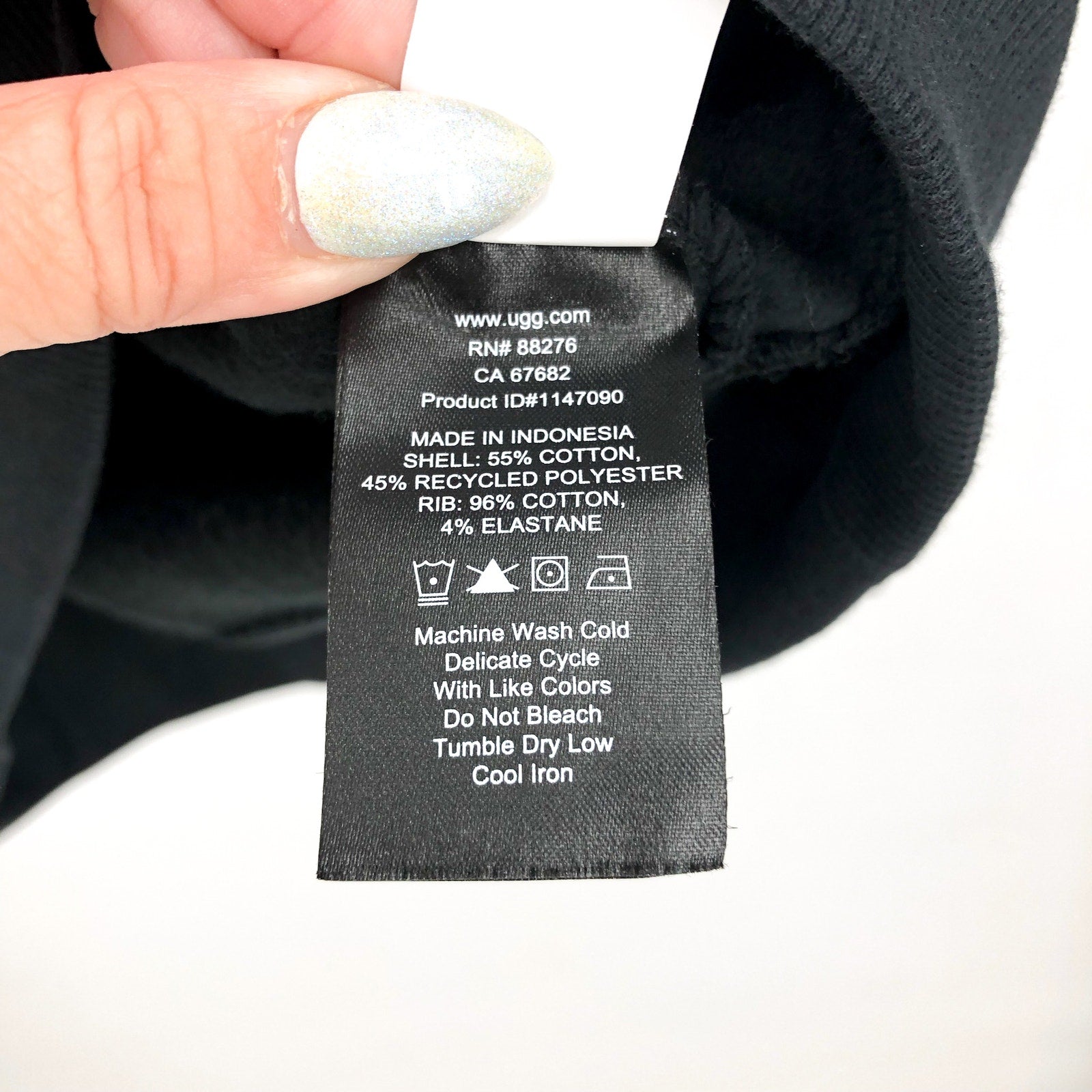 UGG Men's Tasman Pullover Hoodie Small Black Tarr Sweatshirt UGGBraid NWT