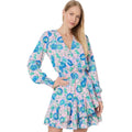 LILLY PULITZER Cristiana Fit and Flare Dress Size 2 Conch Shell Pink Blue NWT