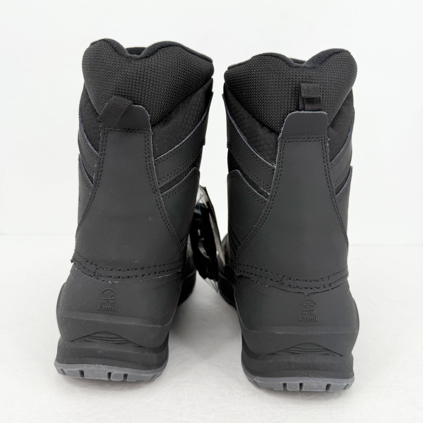 Kamik Mens Iceland Snow Boots US 12 EU 45 Black Grey Waterproof NWOB