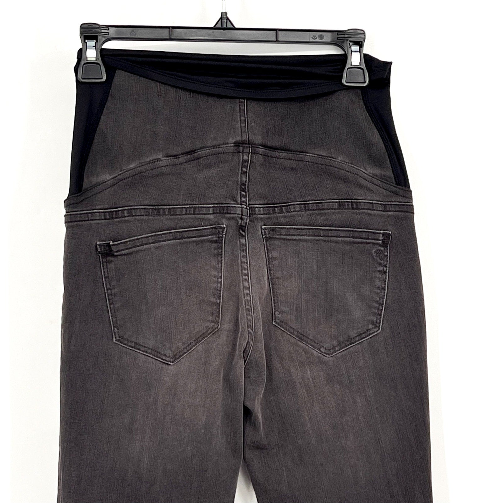 MADEWELL Maternity Over-the-Belly Skinny Jeans Size 25 Black Sea G7394 NWT