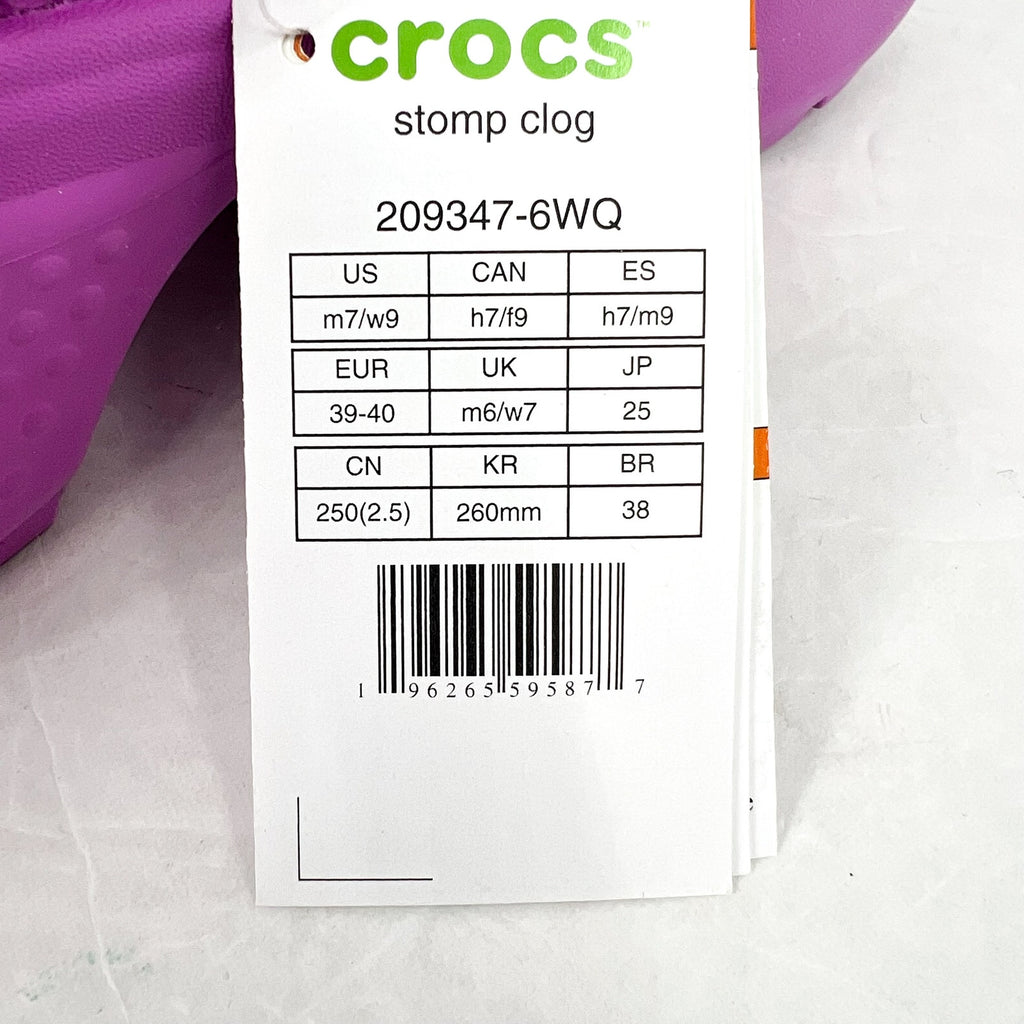 Crocs Platform Chunky Stomp Clogs Womens 9 Mens 7 Bubble Pink NWT