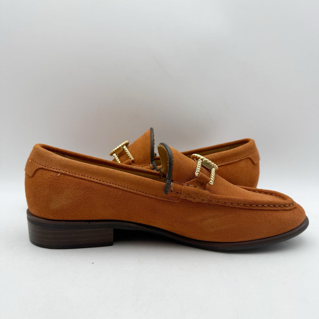 Gant Womens Kennedii Loafers EU 37 US 6 Golden Orange Brown Suede NWOB