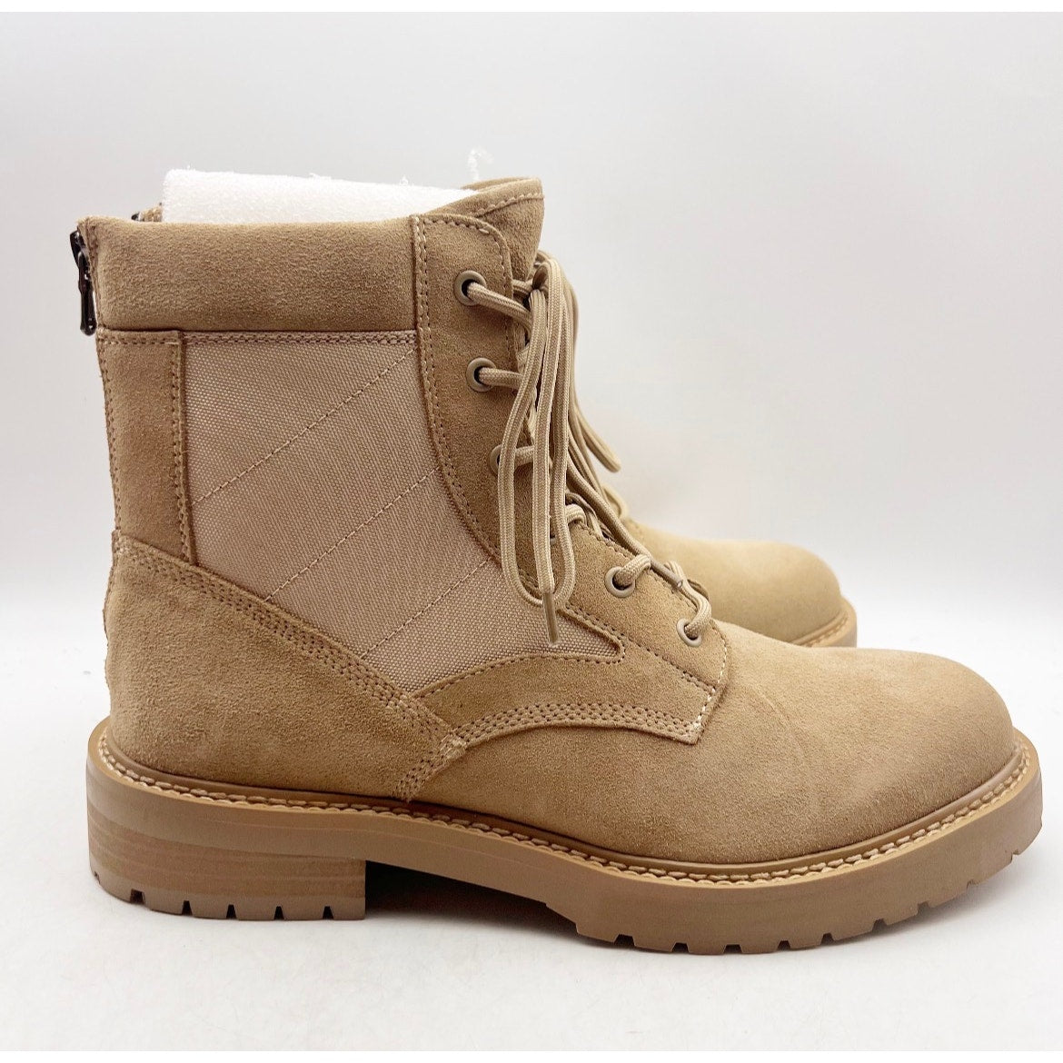 Saint Morta Mens Legion Ankle Combat Boots Size 9 EU 43 Tan Suede NIB