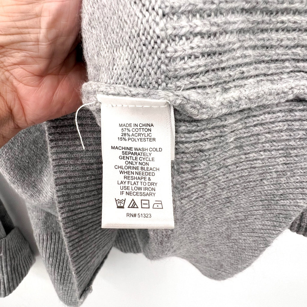 1. STATE Women Turtleneck Cold Shoulder Sweater 3X Light Heather Grey NWOT