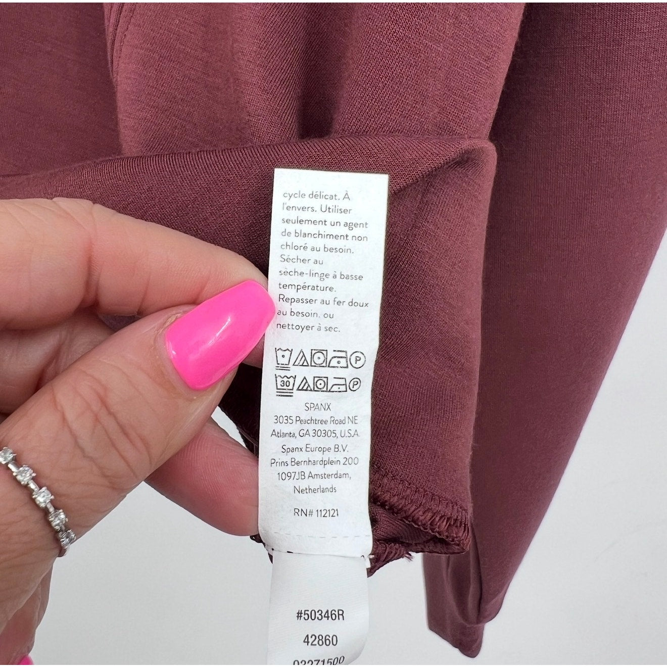 SPANX Womens AirEssentials 1/2 Zip Pullover Sweatshirt Medium Wine Red Spice NWT