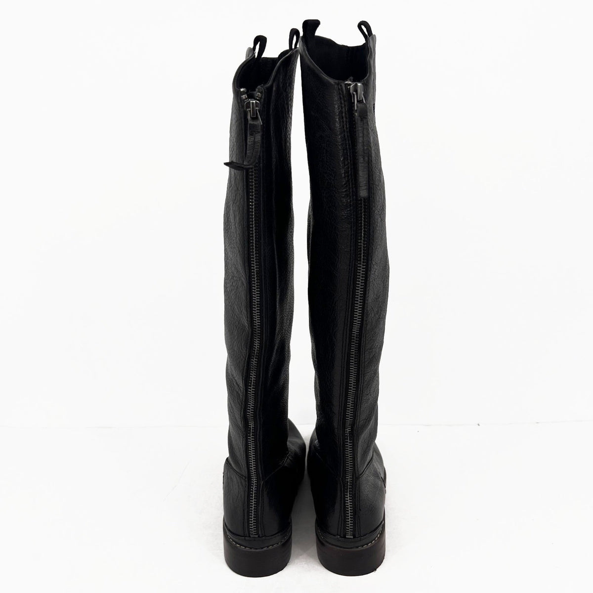 Franco Sarto Womens Meyer Knee High Riding Boots Size 8.5 EU 38.5 Black NWOB