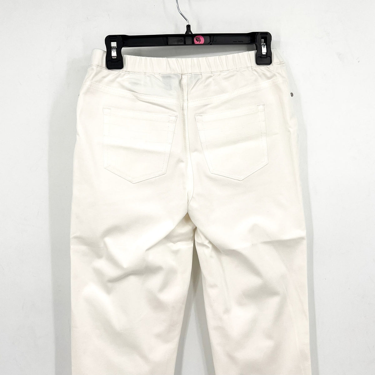 H BY HALSTON Womens Ultra Knit Pull-On Ankle Pants Size 2 White Slim Leg NWOT