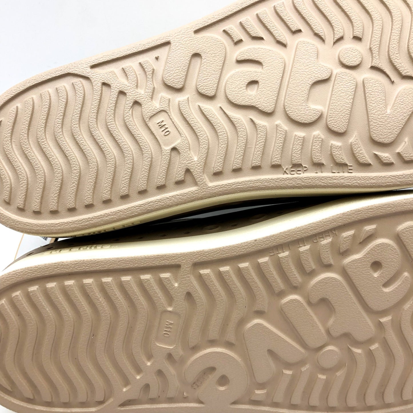 Native Mens Jefferson EVA Slip On Sneaker Shoes US 10 EU 44 Brown Tan NIB