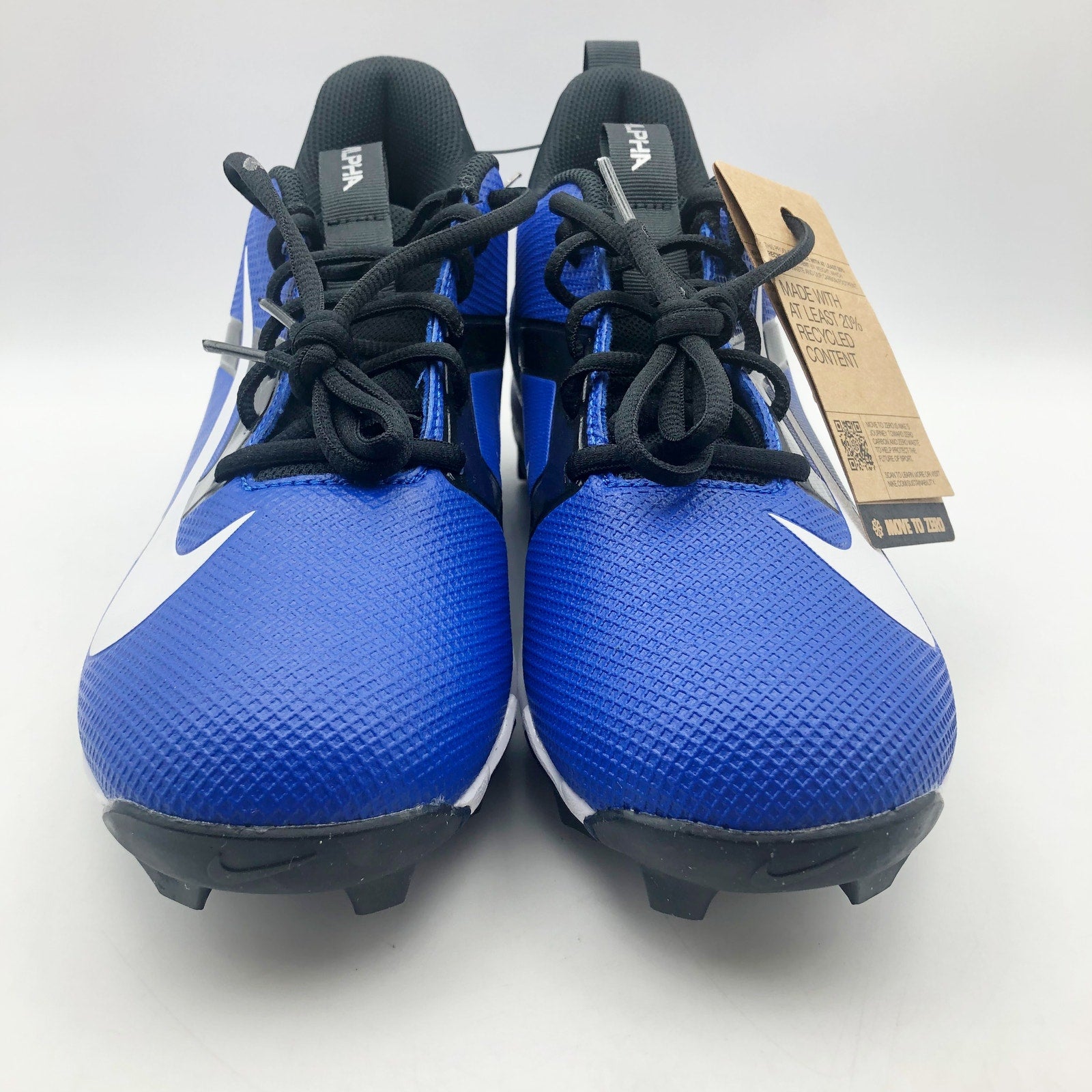 Nike Men's Alpha Menace 4 Shark Football Cleats Size 13 Blue White NWOB