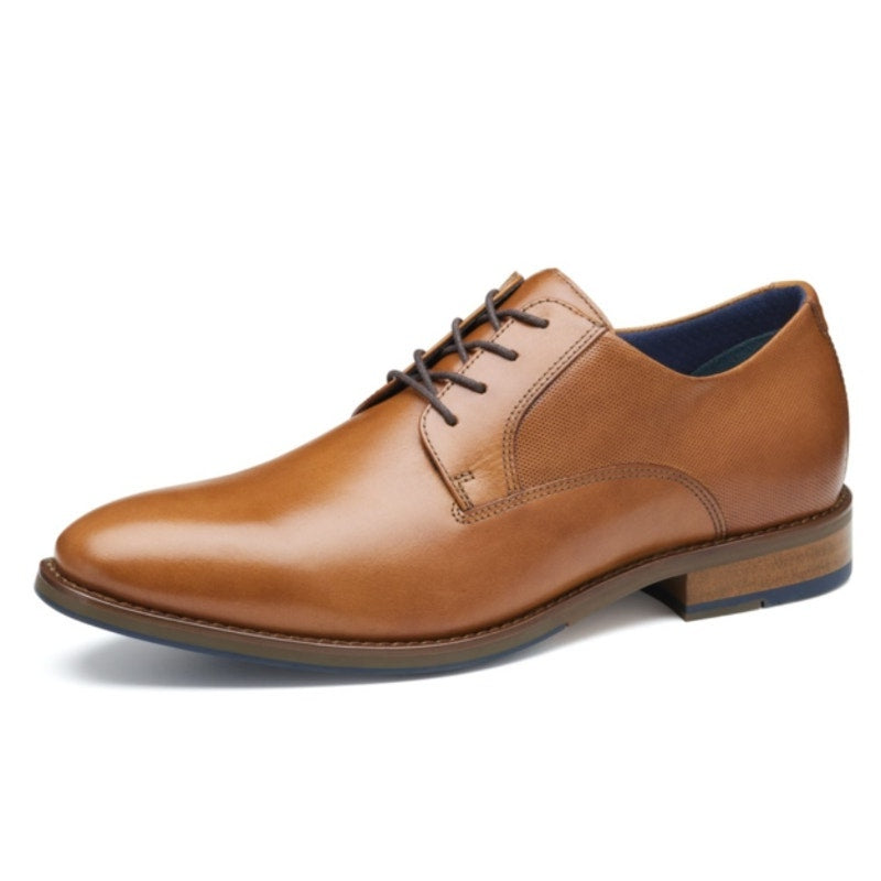 Johnston & Murphy Mens Landry Plain Toe Dress Shoe Size 9 M Brown Leather NIB