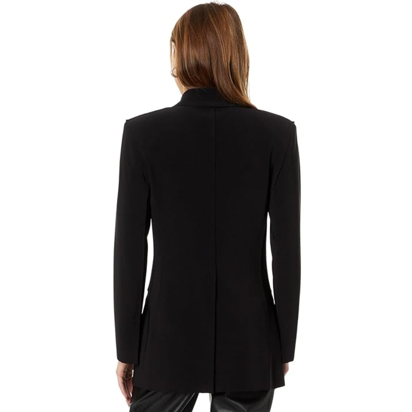 NORMA KAMALI Women's Classic Double-Breasted Jacket Small 36 Black Blazer NWT