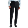 NORDSTROM Men's Trim Fit Dress Pants 48R Black Stretch Wool Tech-Smart NWT