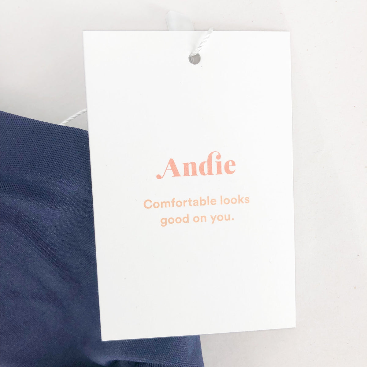 ANDIE SWIM Women's The Ventura Swim Top XXL Flat Navy Blue Scoop Neck NWT