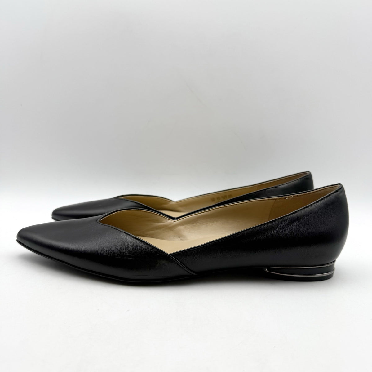 Naturalizer Womens Havana Flats Size 6 M EU 36 Black Leather NIB