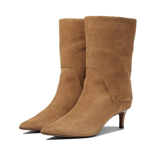 Franco Sarto Womens Alberta Trendy Booties US 12 M EU 43 Tan Taupe Suede NIB