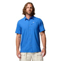 COLUMBIA Mens PFG Slack Tide Camp Shirt Small Vivid Blue UFF 50 Short Sleeve NWT