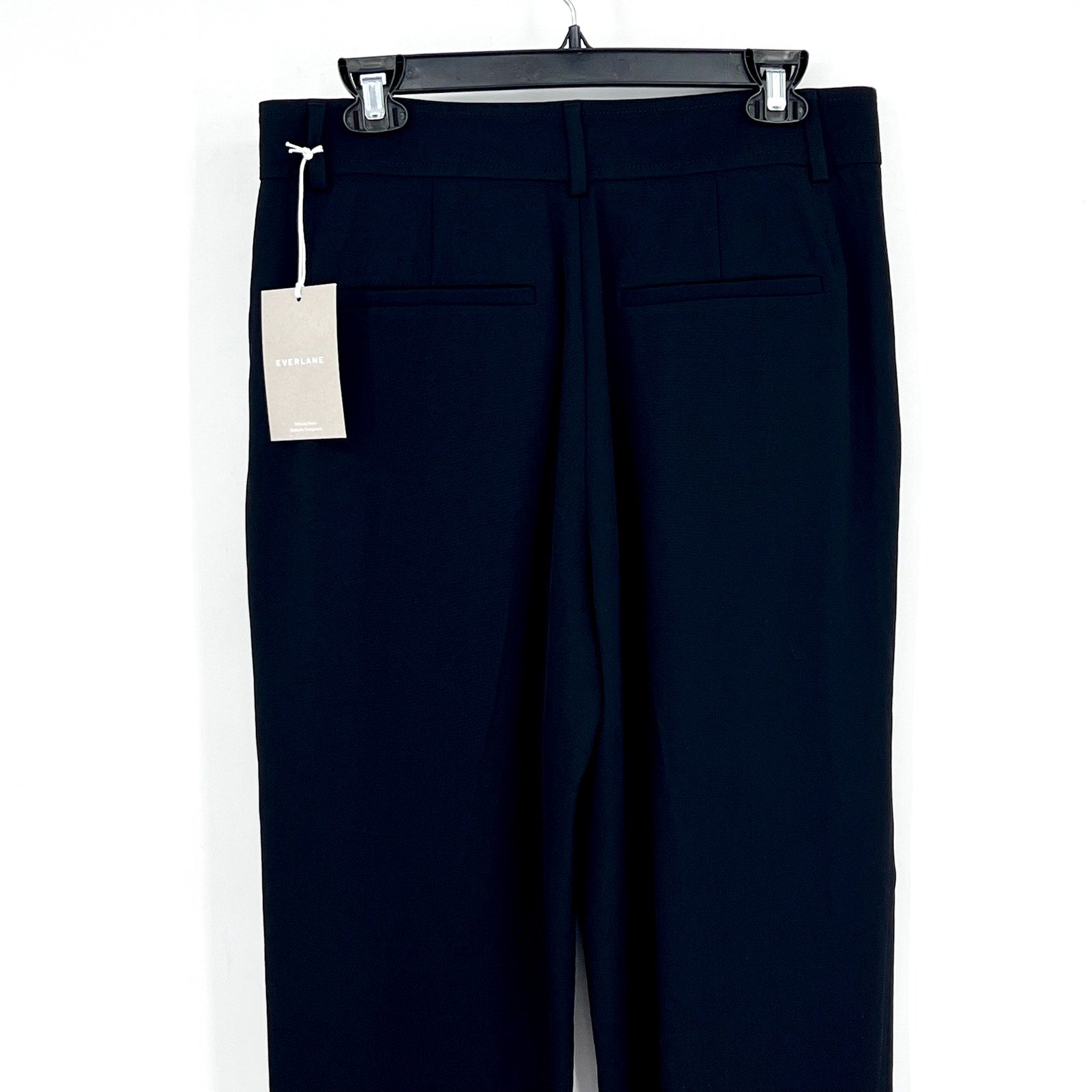EVERLANE Women's The Japanese GoWeave Way-High Tapered Pants Size 6 Black NWT