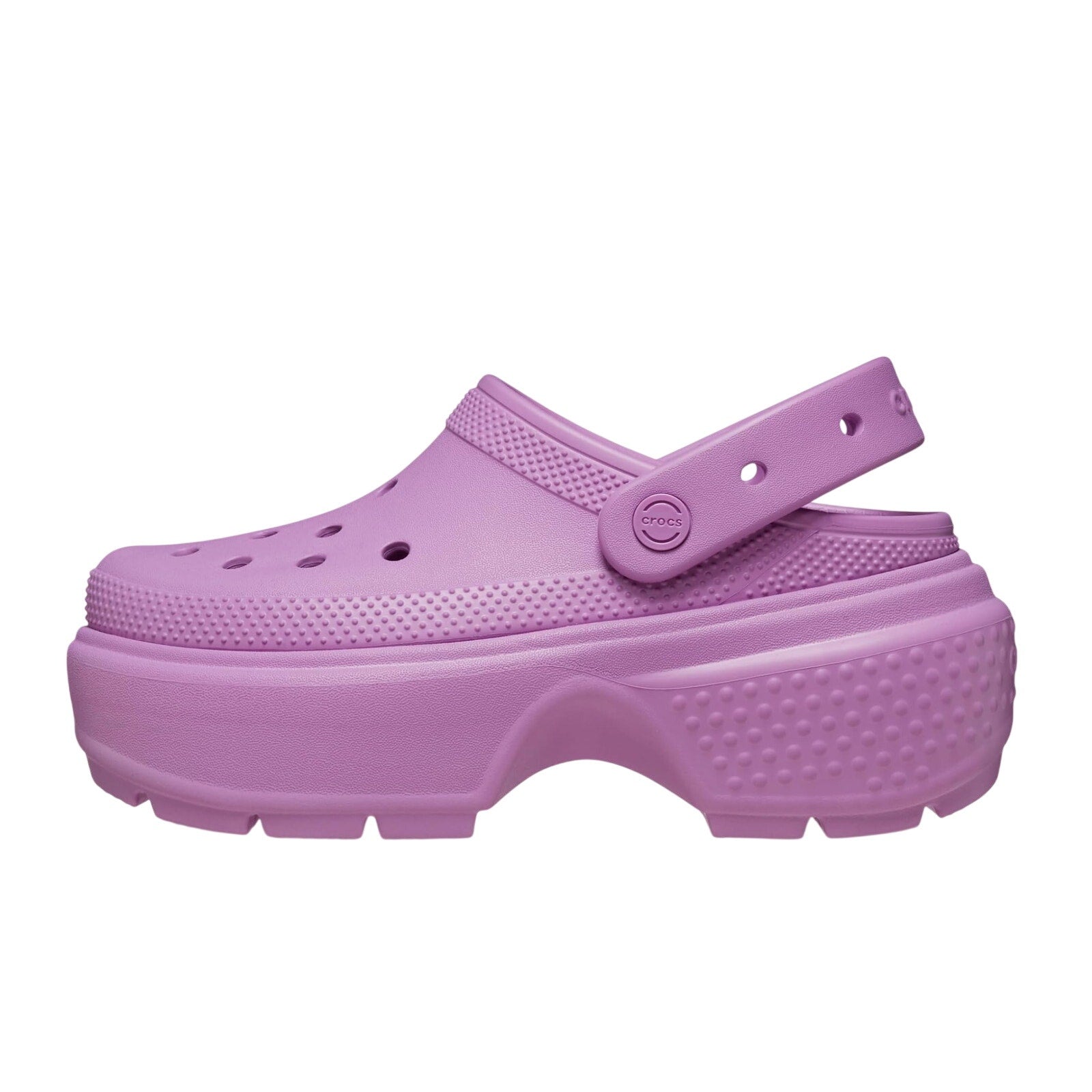 Crocs Platform Chunky Stomp Clogs Womens 9 Mens 7 Bubble Pink NWT