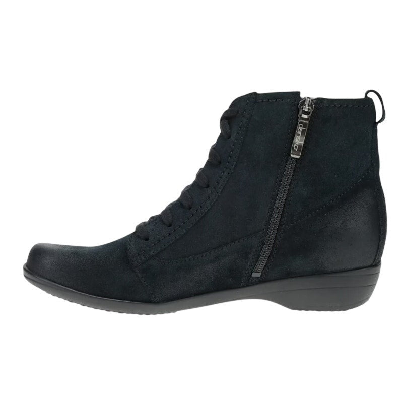 Dansko Womens Fergie Ankle Booties EU 39 US 8.5-9 Black Suede Boots NWOB