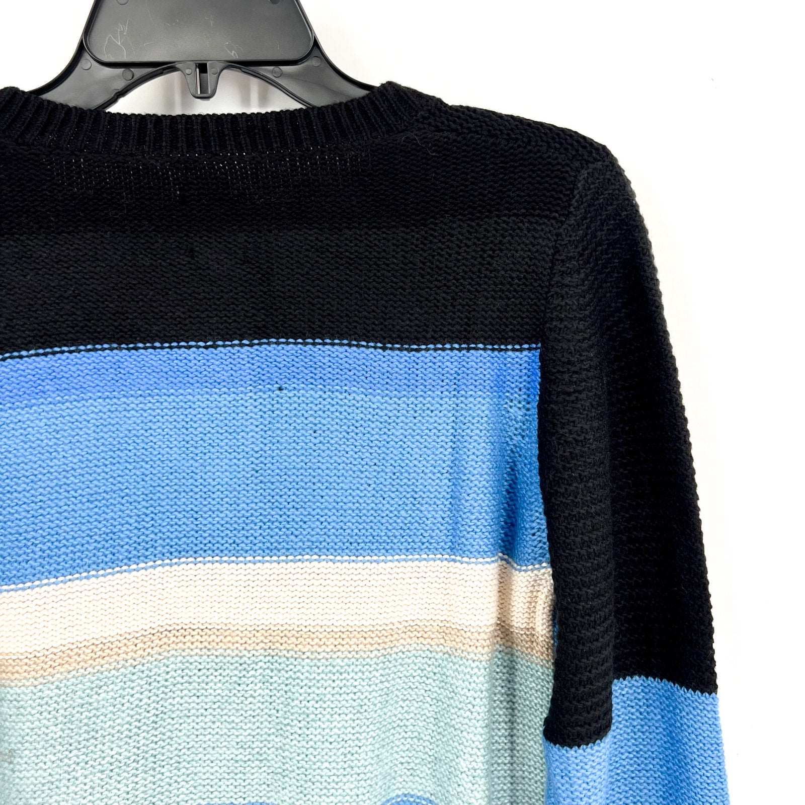NIC+ZOE Womens Mid-Day Mix Cardigan Sweater Small Blue Multi NWT
