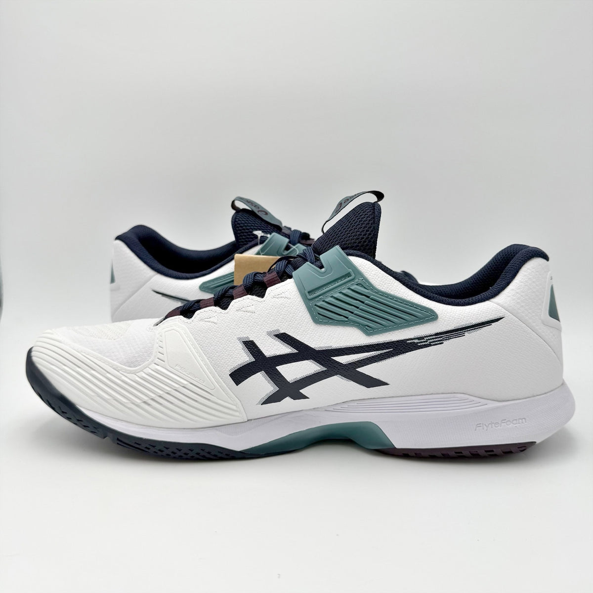 ASICS Mens Solution Speed FF 4 Athletic Court Shoe US 13 White Midnight Blue NIB