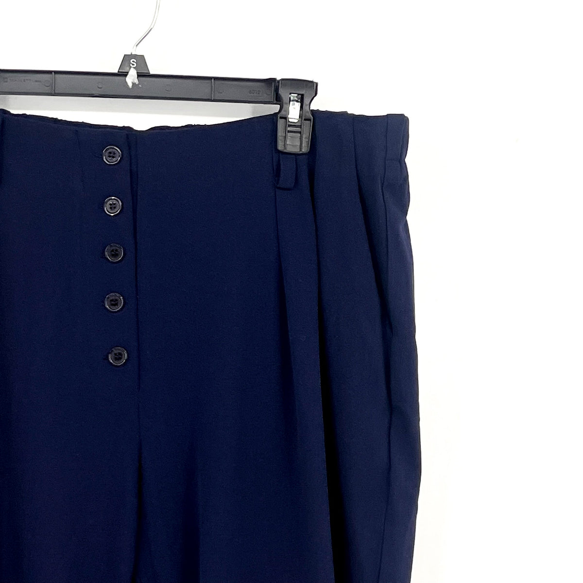 STANDARDS & PRACTICE Francine Cropped Carrot Pants Size 14 Midnight Blue NWT