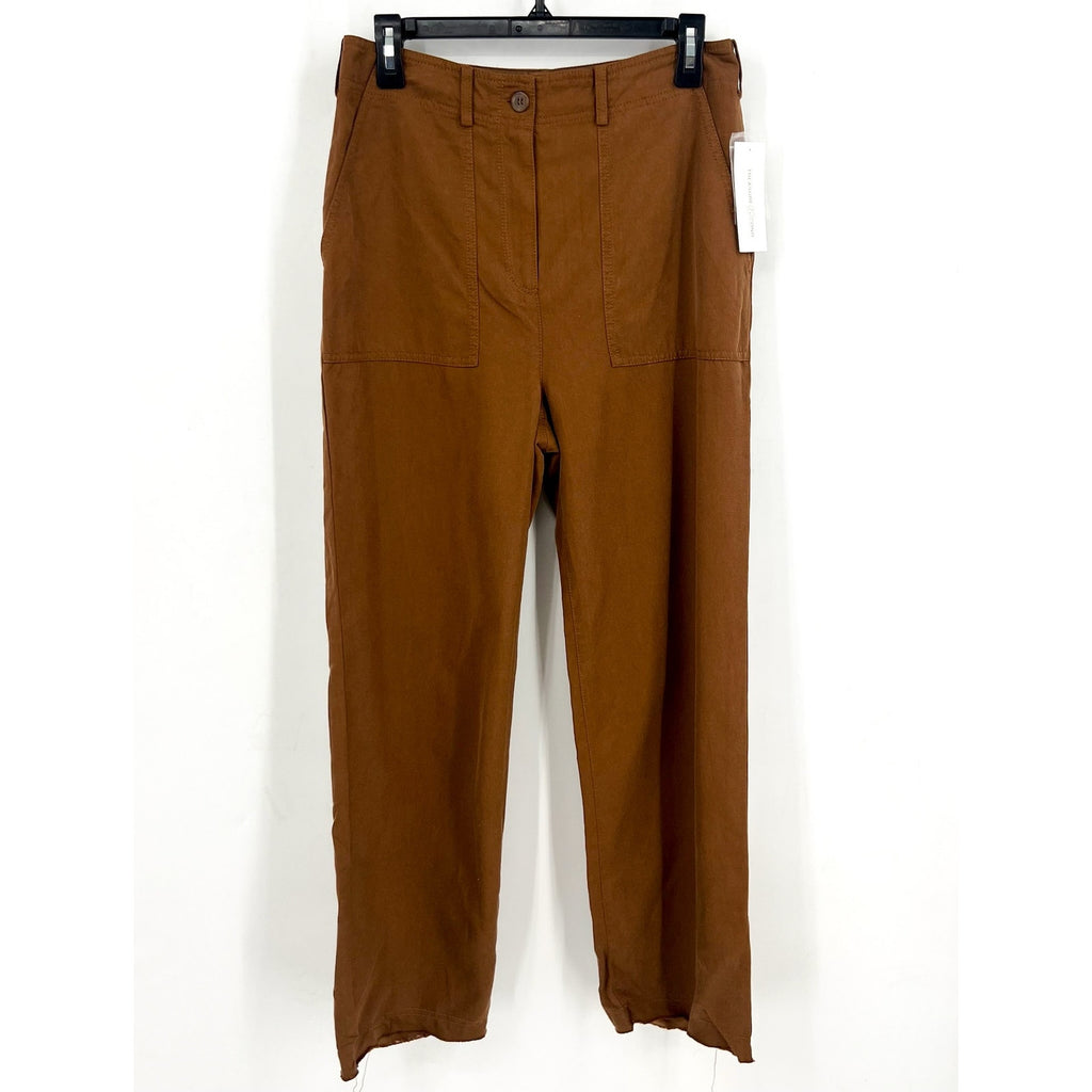 TREASURE AND BOND Womens Utility Cargo Pants Size 4 Brown Cotton Blend NWT