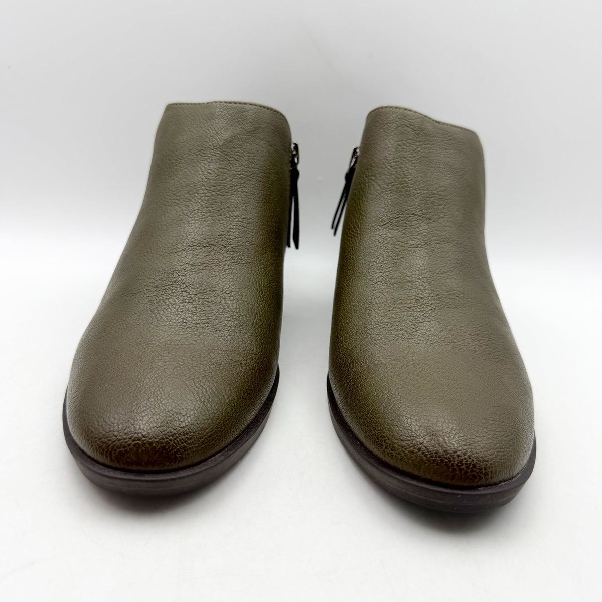 SOUL Naturalizer Womens Respect Ankle Boots Size 8 Wide EU 38.5 Green NIB